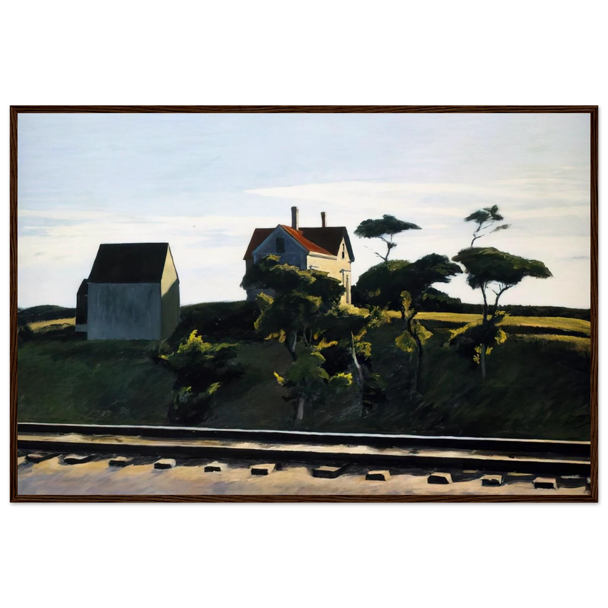 New York, New Haven and Hartford Framed Poster | Edward Hopper Framed Prints Wall Art | Edward Hopper Print