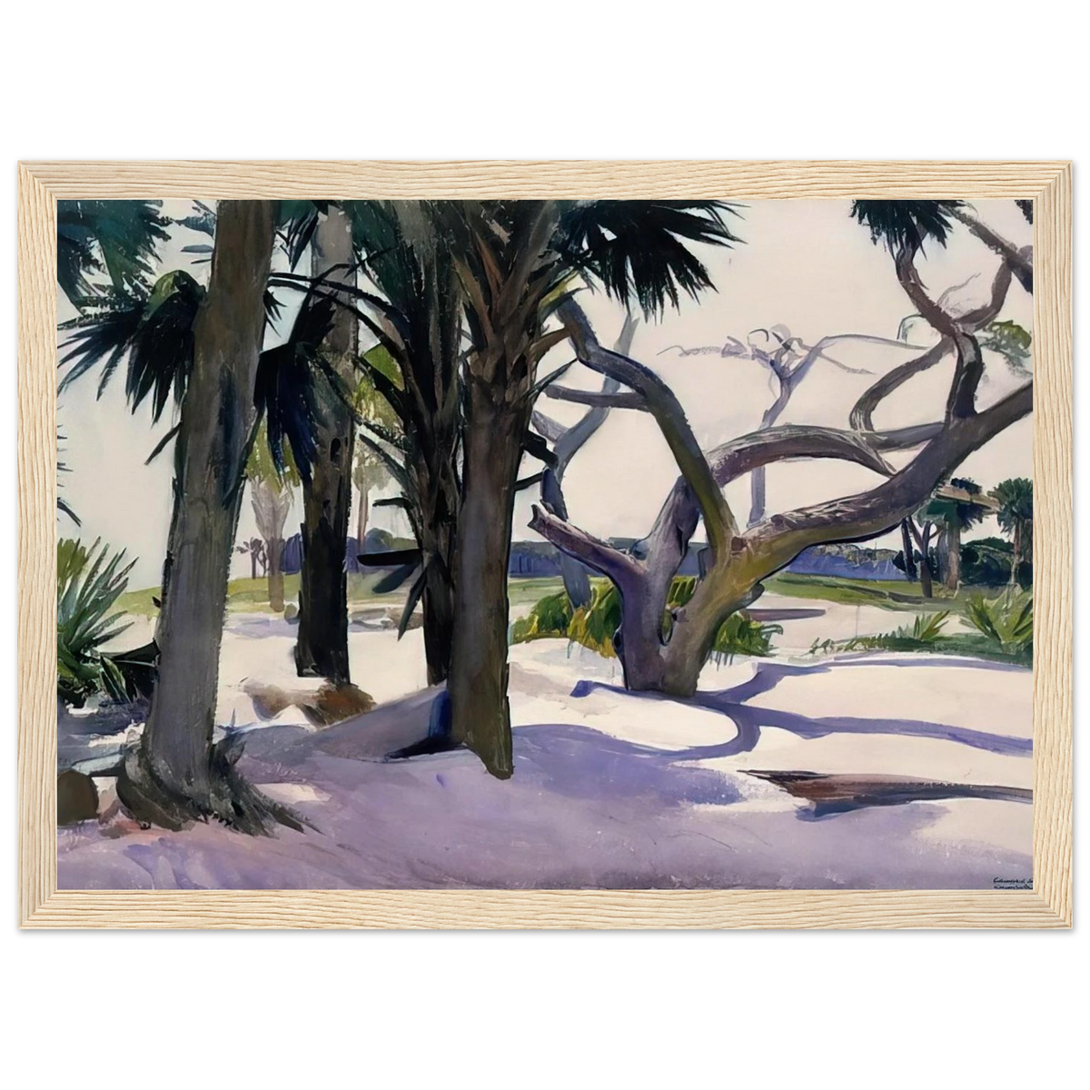 Folly Beach, Charleston, South Carolina Framed Poster | Edward Hopper Framed Prints Wall Art | Edward Hopper Print