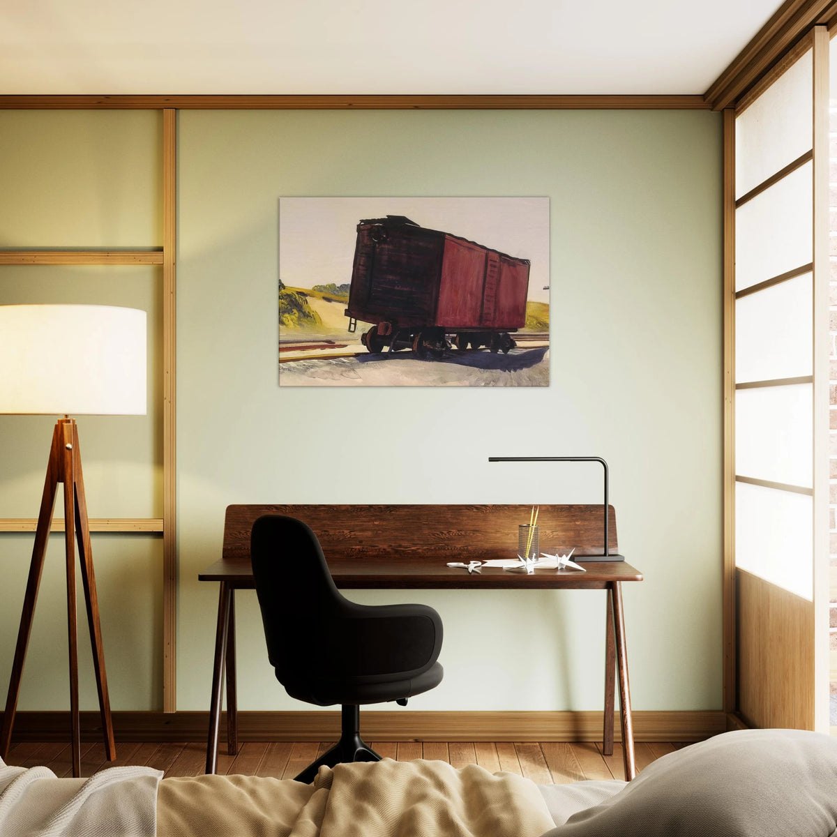 Freight Car at Truro Canvas | Edward Hopper Canvas | Edward Hopper Print