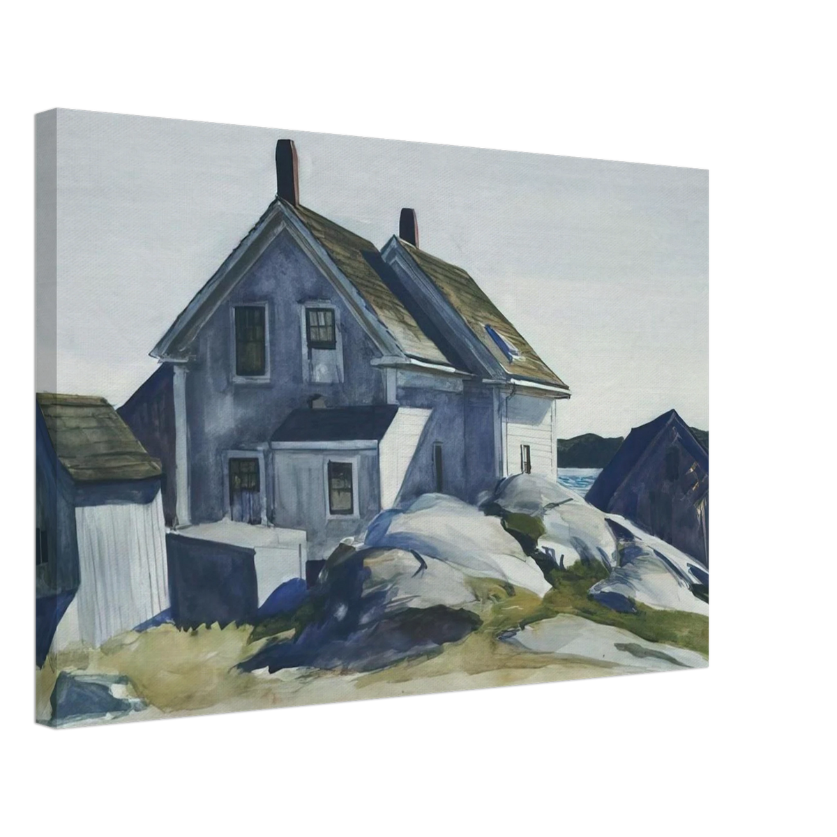 House at the Fort, Gloucester Canvas | Edward Hopper Canvas | Edward Hopper Print