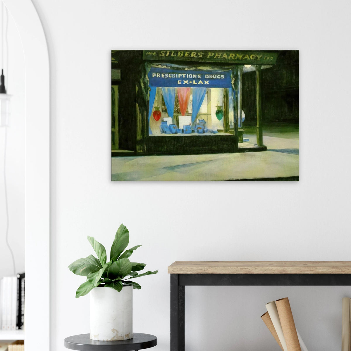 Drug Store Canvas | Edward Hopper Canvas | Edward Hopper Print