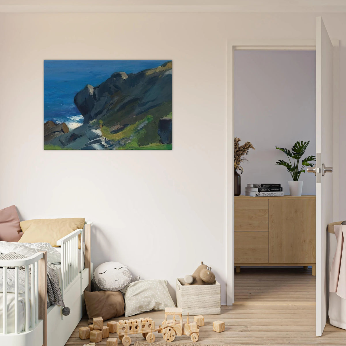 Rocky Shore and Sea Canvas | Edward Hopper Canvas | Edward Hopper Print