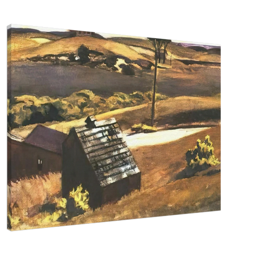 Burly Cobb Hen Coop and Barn Canvas | Edward Hopper Canvas | Edward Hopper Print