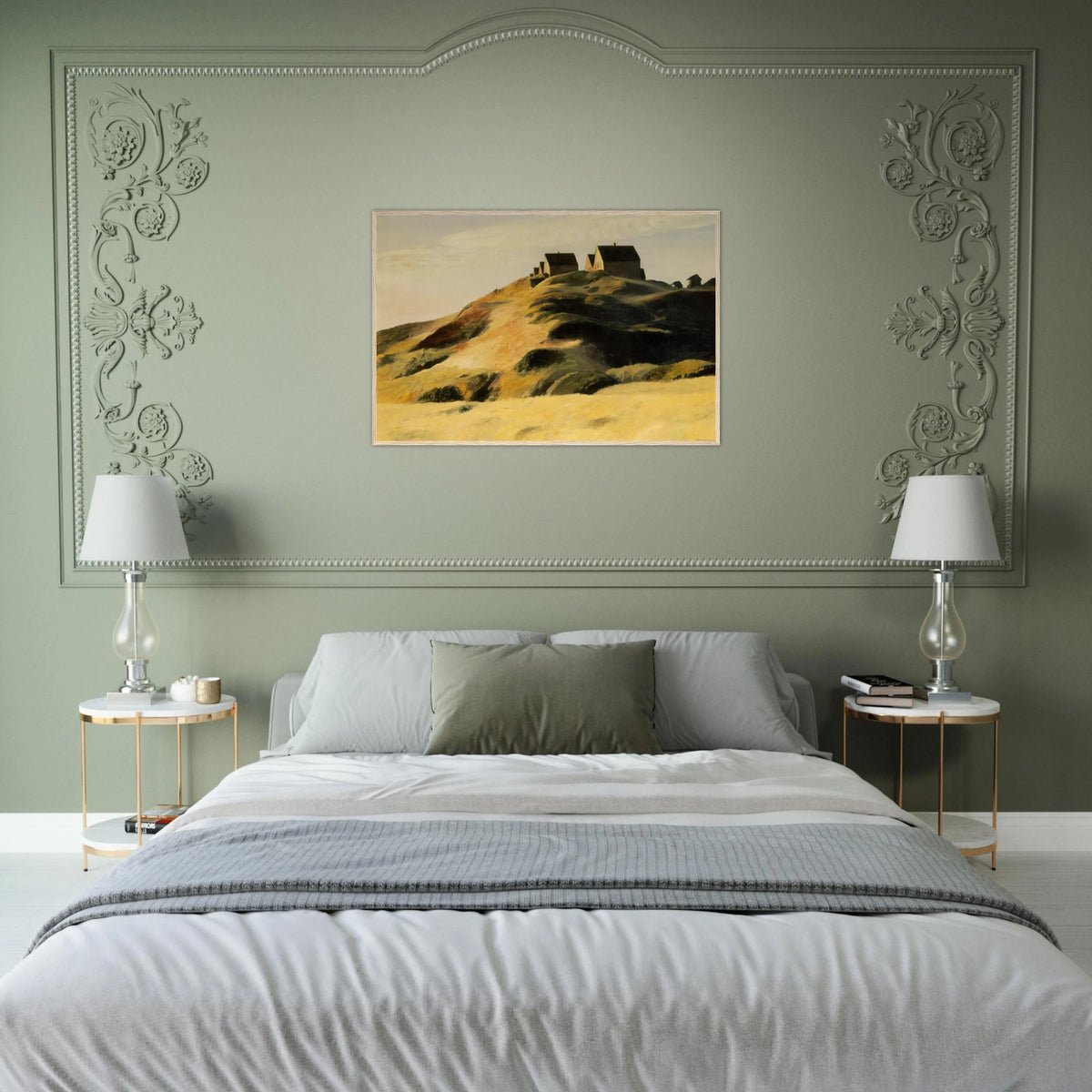 Corn Hill Framed Poster | Edward Hopper Framed Prints Wall Art | Edward Hopper Print