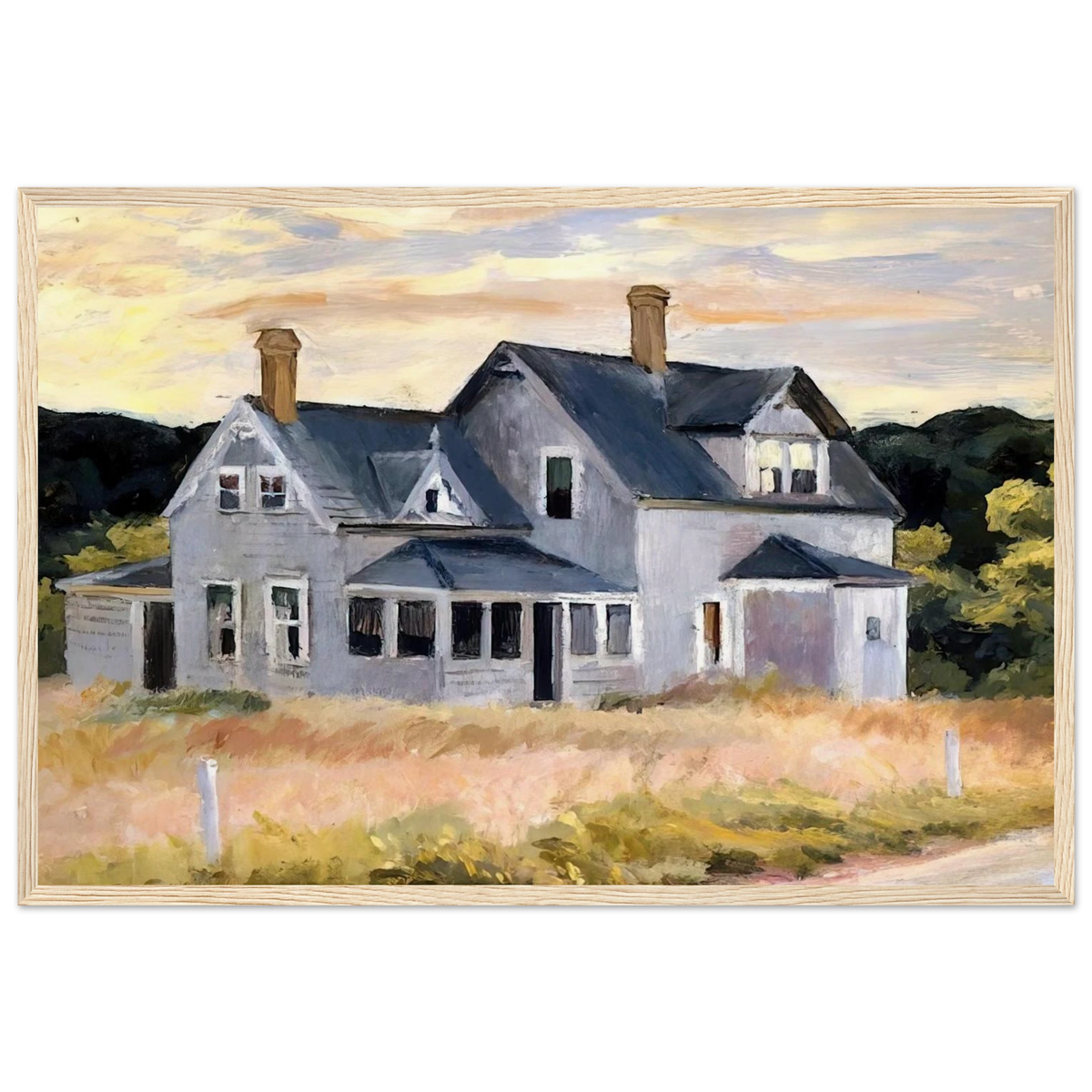 House by a Road Framed Poster | Edward Hopper Framed Prints Wall Art | Edward Hopper Print