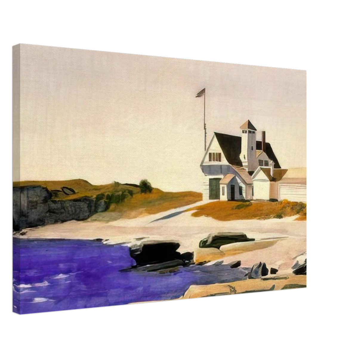 Coast Guard Station, Two Lights, Maine Canvas | Edward Hopper Canvas | Edward Hopper Print