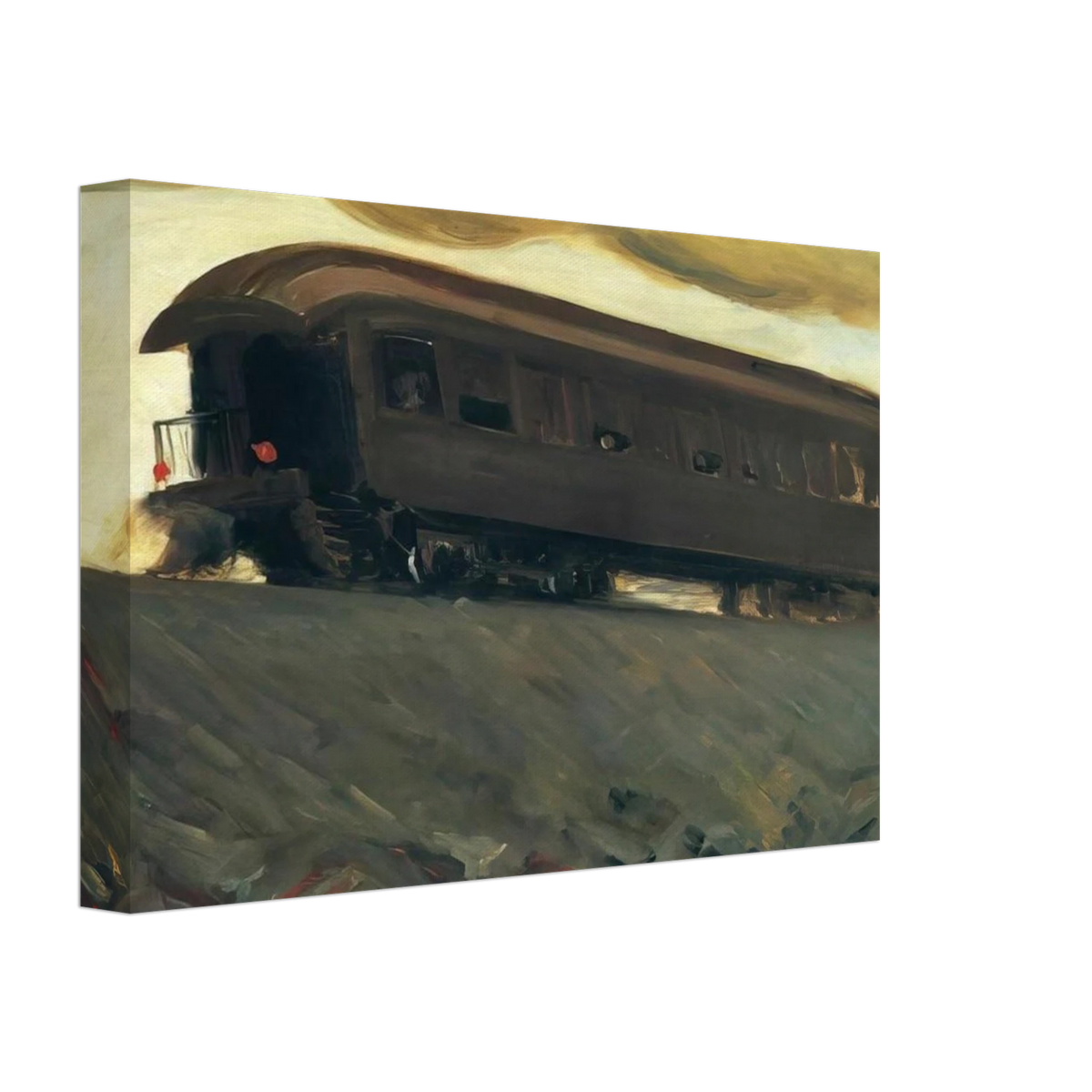 Railroad Train Canvas | Edward Hopper Canvas | Edward Hopper Print