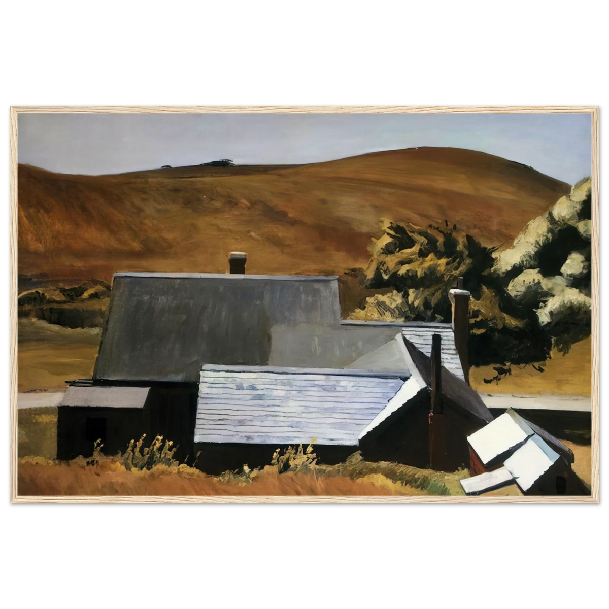 Burly Cobb s House, South Truro Framed Poster | Edward Hopper Framed Prints Wall Art | Edward Hopper Print