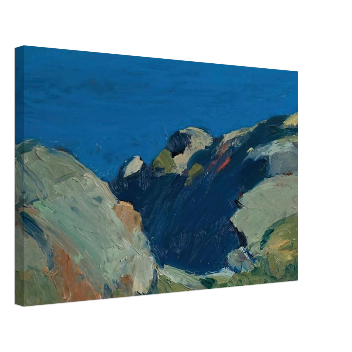 Rocks and Sea Canvas | Edward Hopper Canvas | Edward Hopper Print