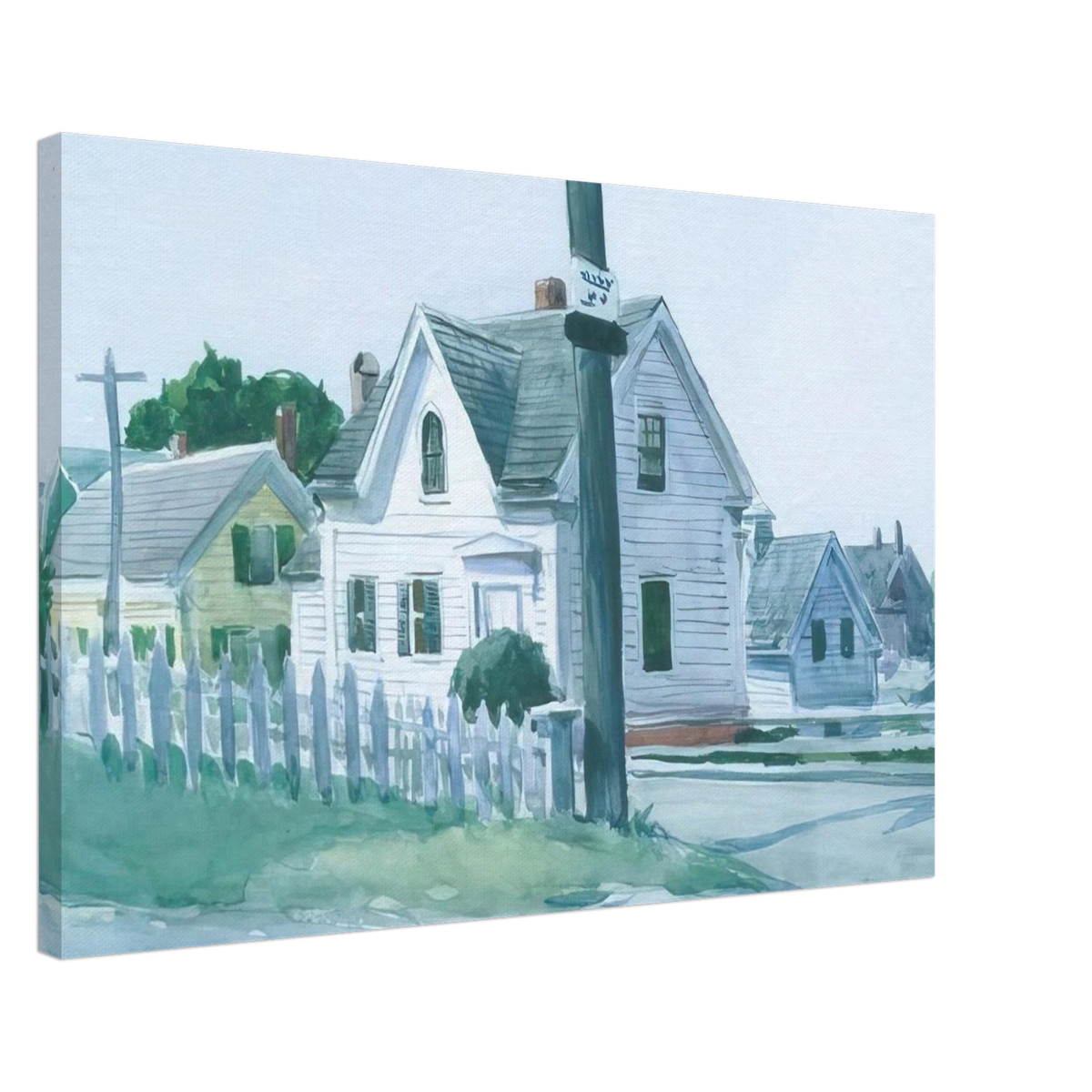 White House with Dormer Window Canvas | Edward Hopper Canvas | Edward Hopper Print