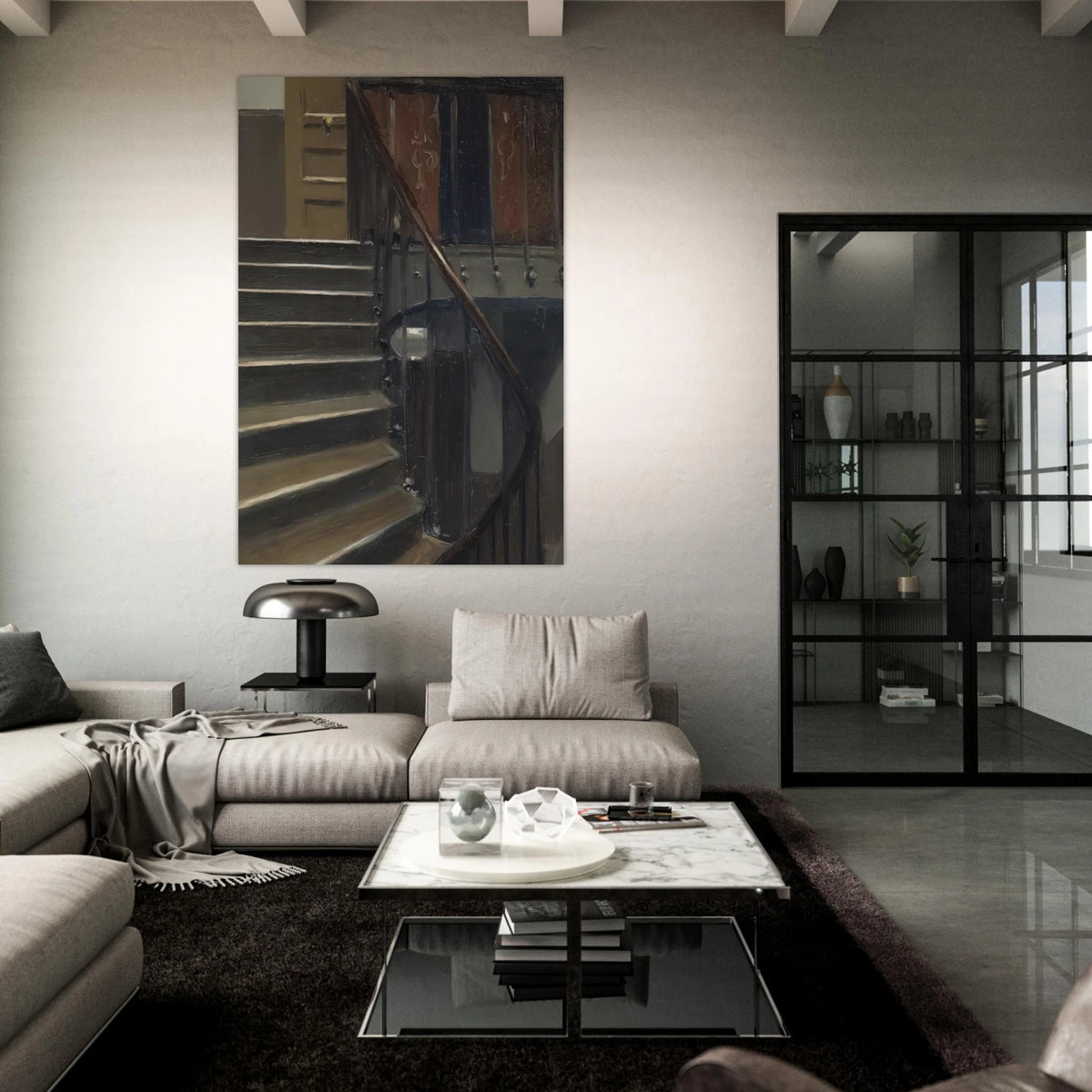 Stairway at 48 rue de Lille, Paris Poster | Edward Hopper Poster | Edward Hopper Print