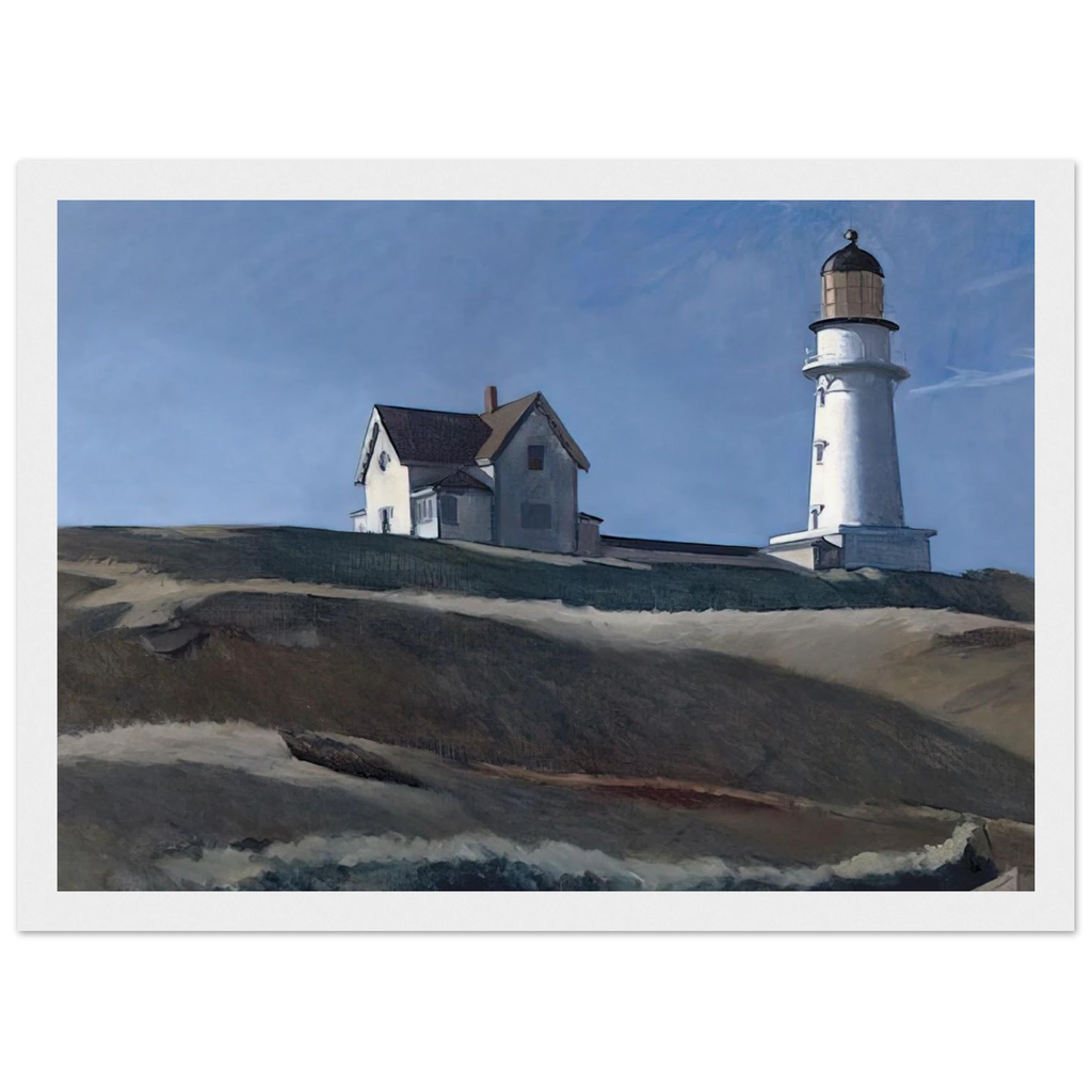 Lighthouse HIll Framed Poster | Edward Hopper Framed Prints Wall Art | Edward Hopper Print