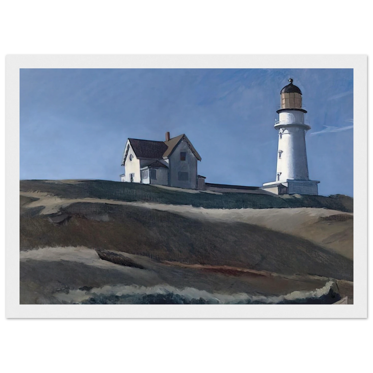 Lighthouse HIll Framed Poster | Edward Hopper Framed Prints Wall Art | Edward Hopper Print