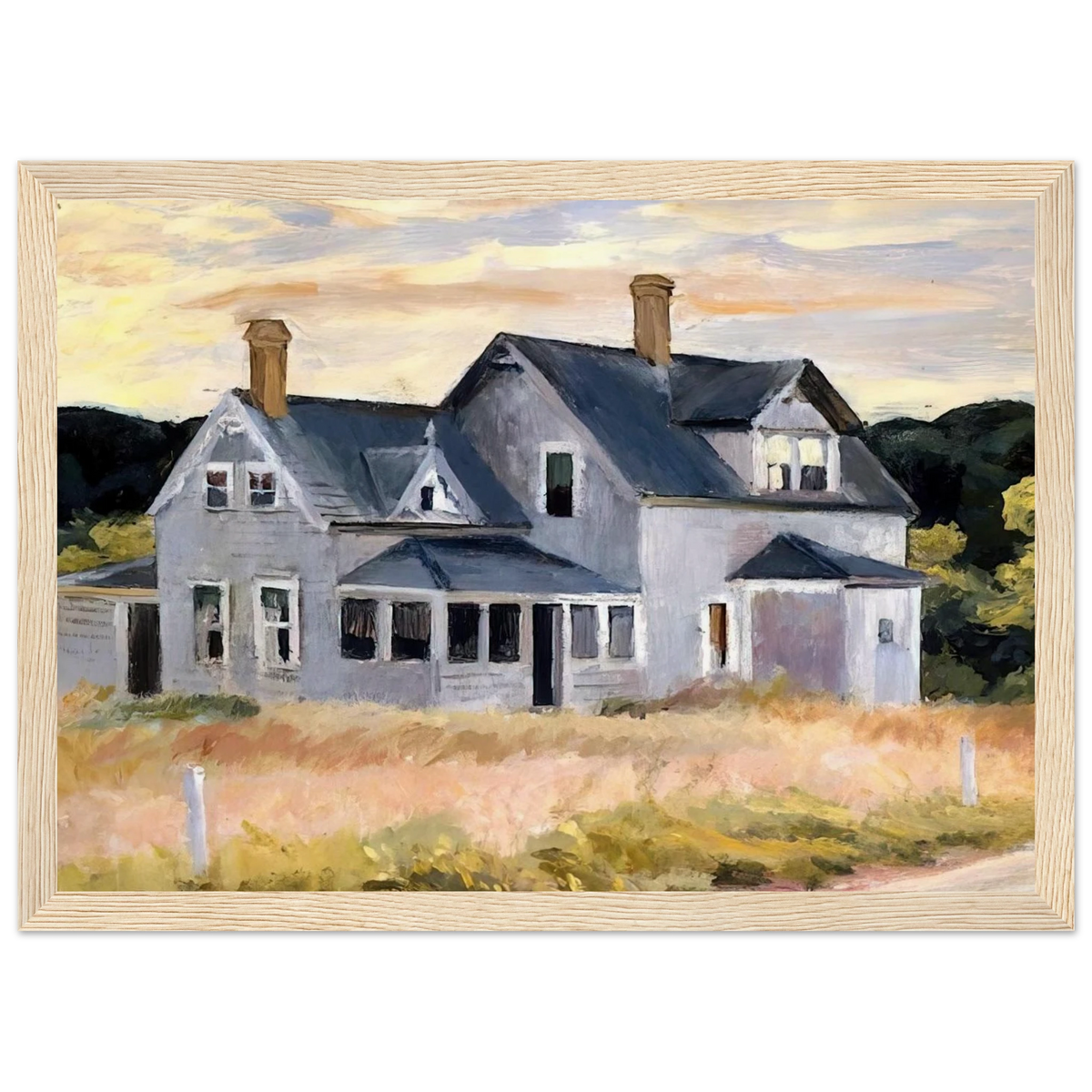 House by a Road Framed Poster | Edward Hopper Framed Prints Wall Art | Edward Hopper Print