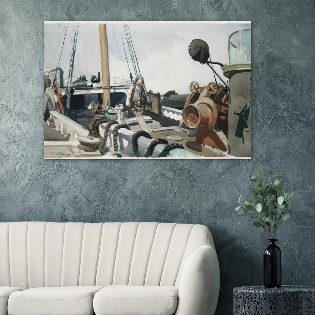 Deck of a Beam Trawler, Gloucester Poster | Edward Hopper Poster | Edward Hopper Print
