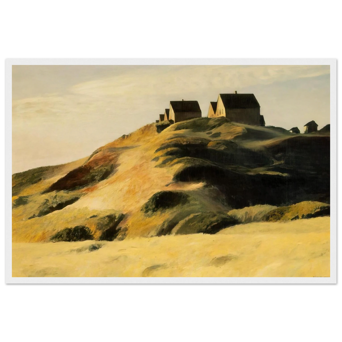 Corn Hill Framed Poster | Edward Hopper Framed Prints Wall Art | Edward Hopper Print