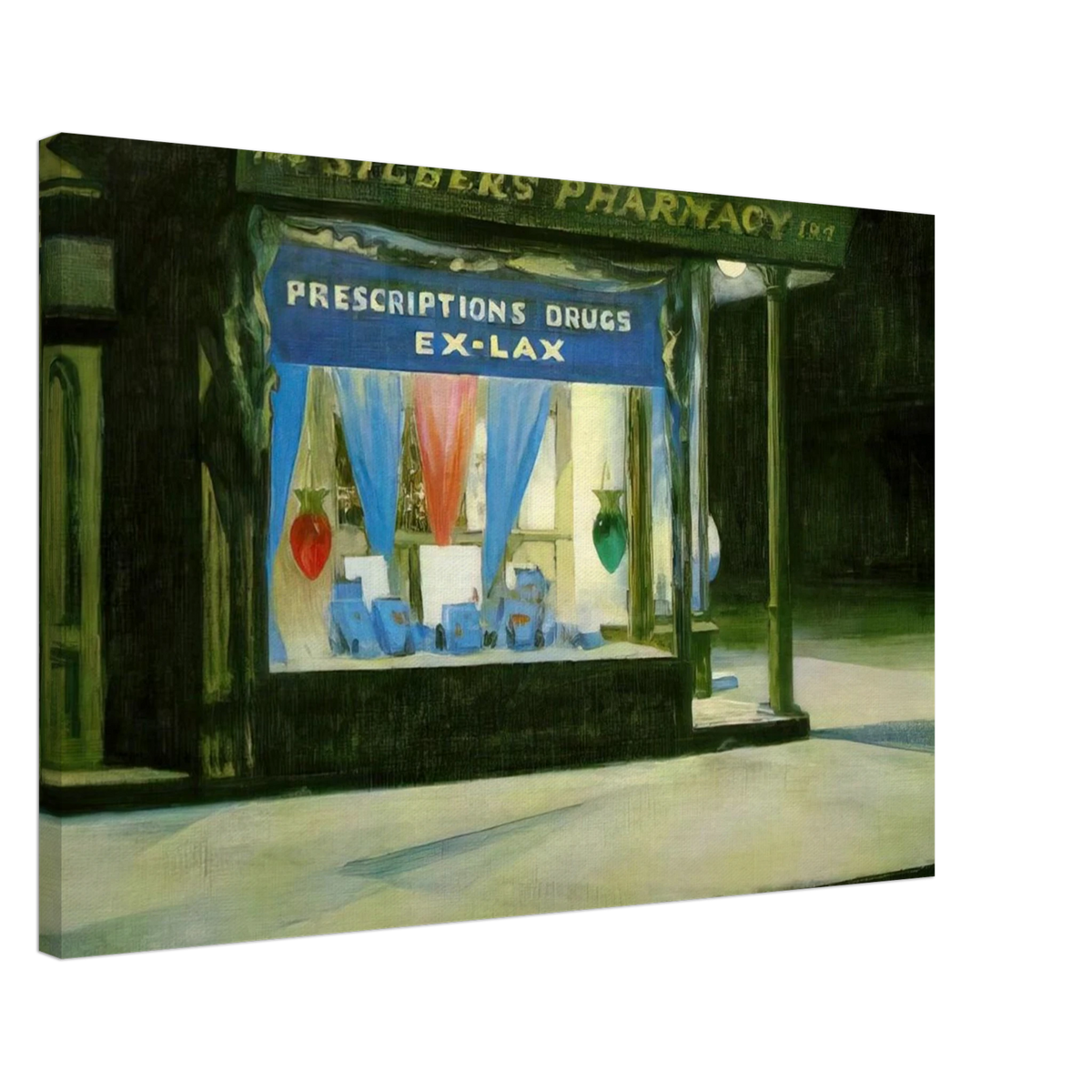 Drug Store Canvas | Edward Hopper Canvas | Edward Hopper Print
