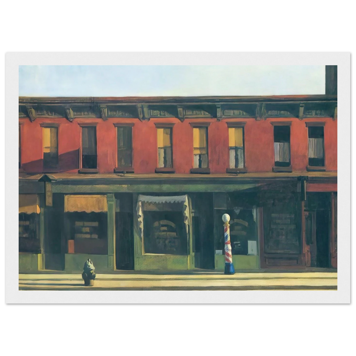 Early Sunday Morning Framed Poster | Edward Hopper Framed Prints Wall Art | Edward Hopper Print