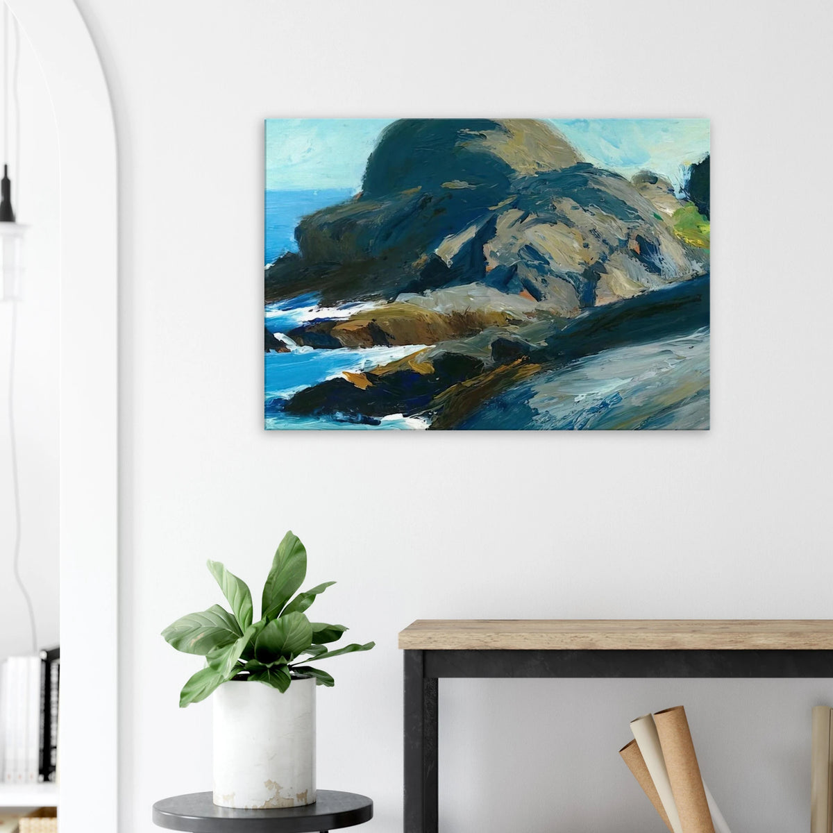 Rocky Shore Canvas | Edward Hopper Canvas | Edward Hopper Print