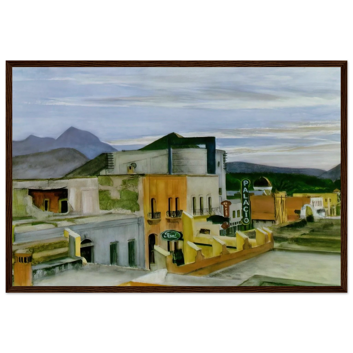 El Palacio Framed Poster | Edward Hopper Framed Prints Wall Art | Edward Hopper Print