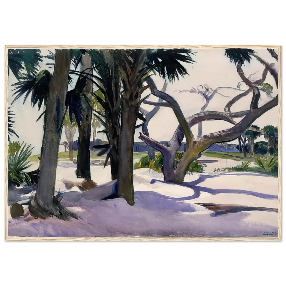 Folly Beach, Charleston, South Carolina Framed Poster | Edward Hopper Framed Prints Wall Art | Edward Hopper Print