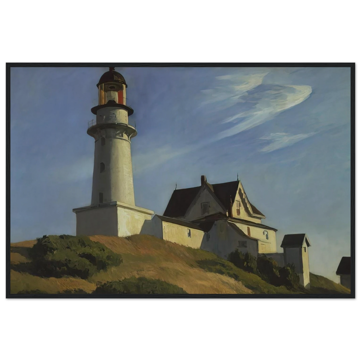 Lighthouse at Two Lights Framed Poster | Edward Hopper Framed Prints Wall Art | Edward Hopper Print