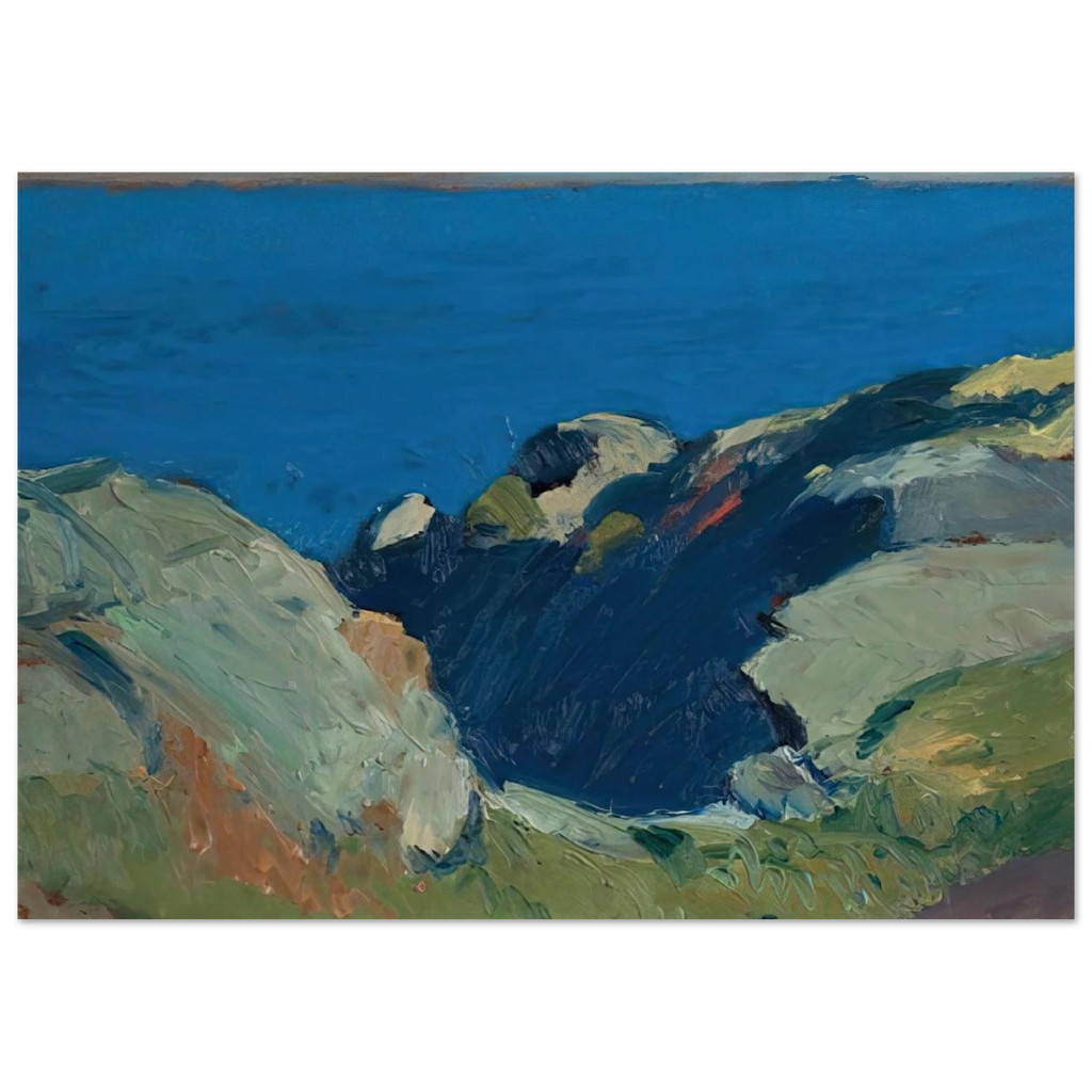 Rocks and Sea Poster | Edward Hopper Poster | Edward Hopper Print