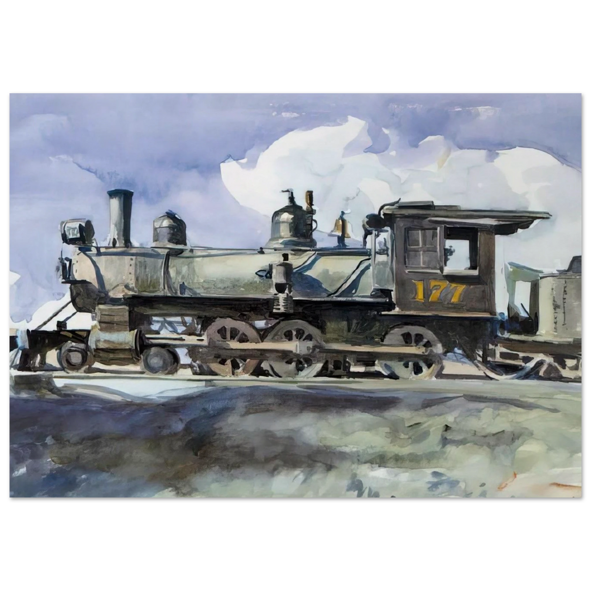 D. and R. G. Locomotive Poster | Edward Hopper Poster | Edward Hopper Print