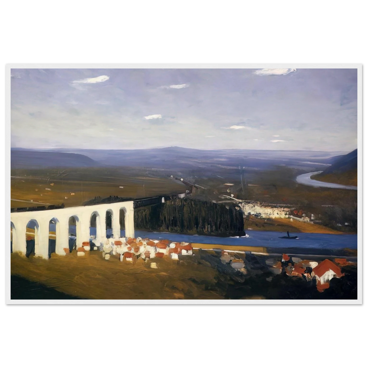 Valley of the Seine Framed Poster | Edward Hopper Framed Prints Wall Art | Edward Hopper Print