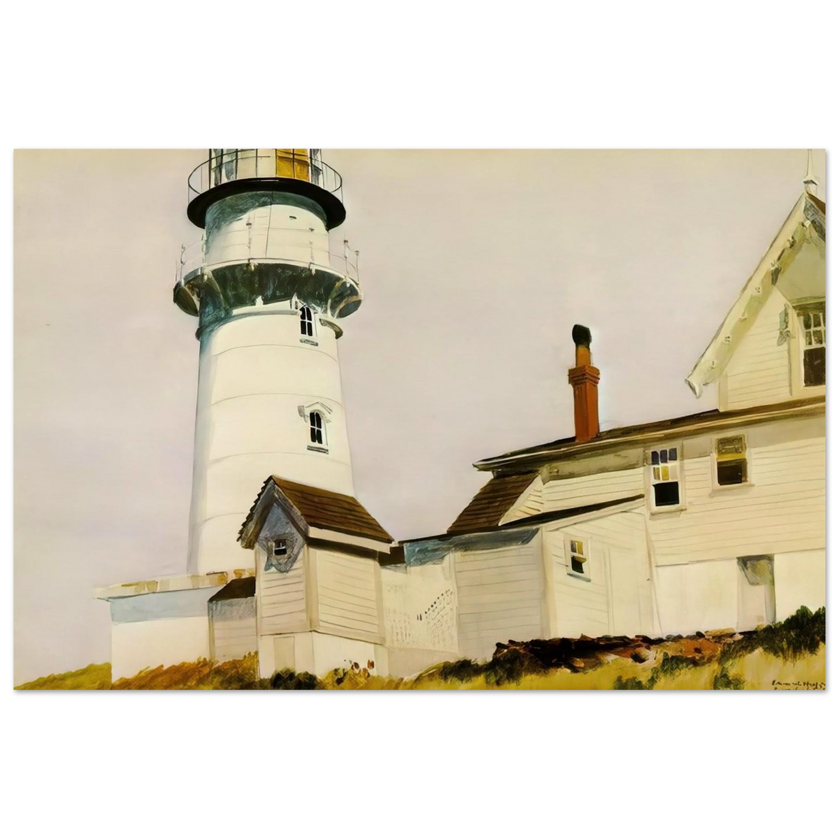Light at Two lights Poster | Edward Hopper Poster | Edward Hopper Print