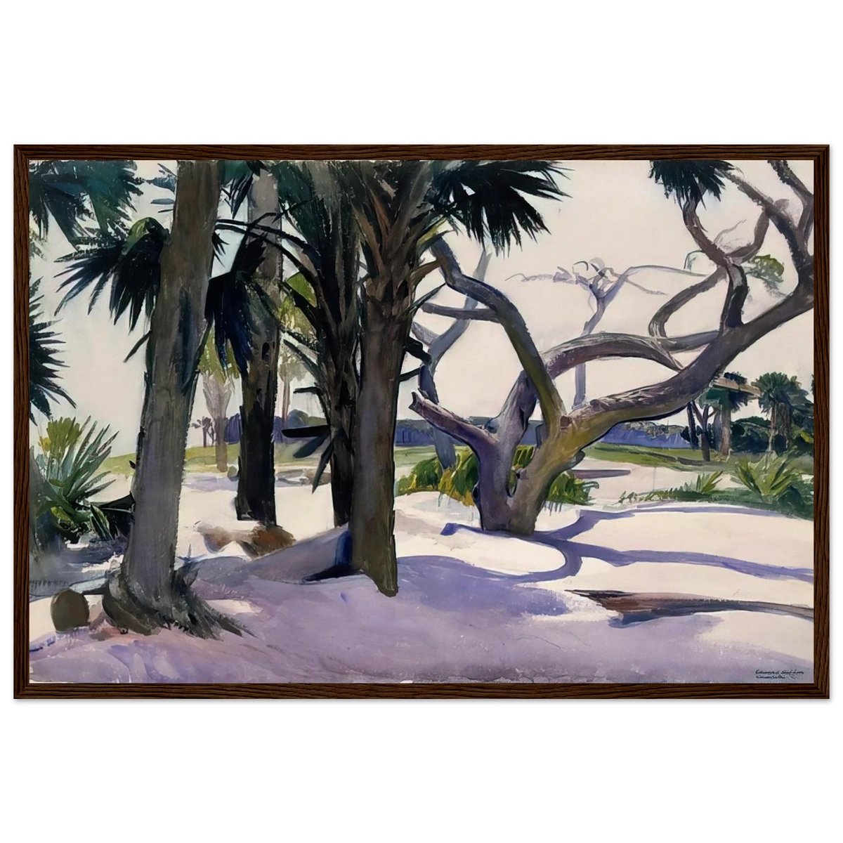 Folly Beach, Charleston, South Carolina Framed Poster | Edward Hopper Framed Prints Wall Art | Edward Hopper Print