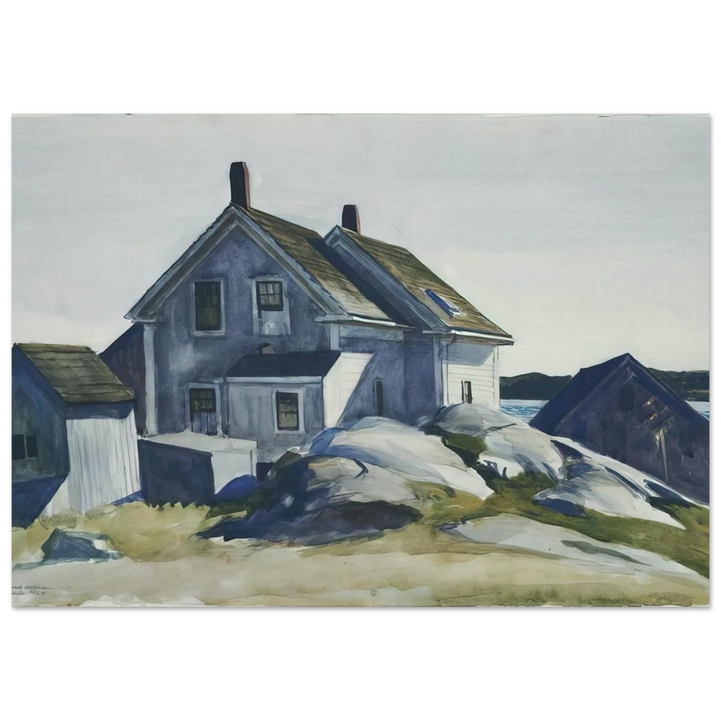 House at the Fort, Gloucester Poster | Edward Hopper Poster | Edward Hopper Print
