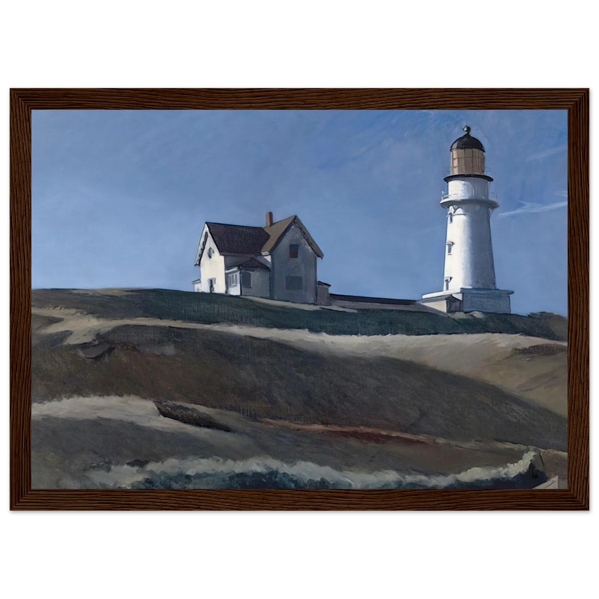 Lighthouse HIll Framed Poster | Edward Hopper Framed Prints Wall Art | Edward Hopper Print