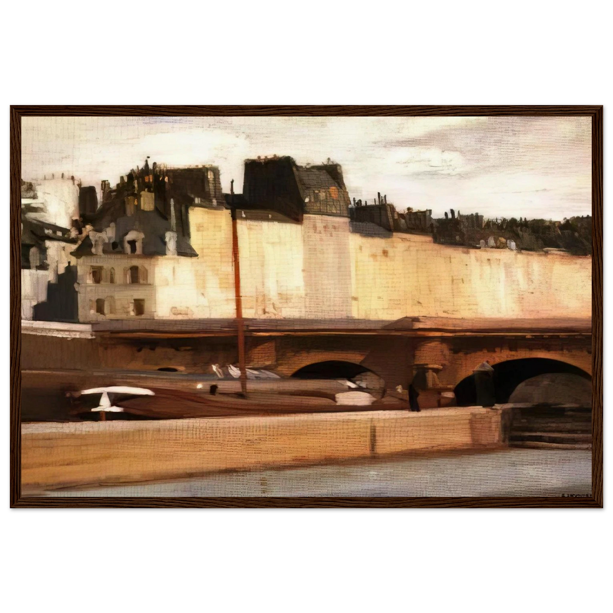Écluse de la Monnaie Framed Poster | Edward Hopper Framed Prints Wall Art | Edward Hopper Print