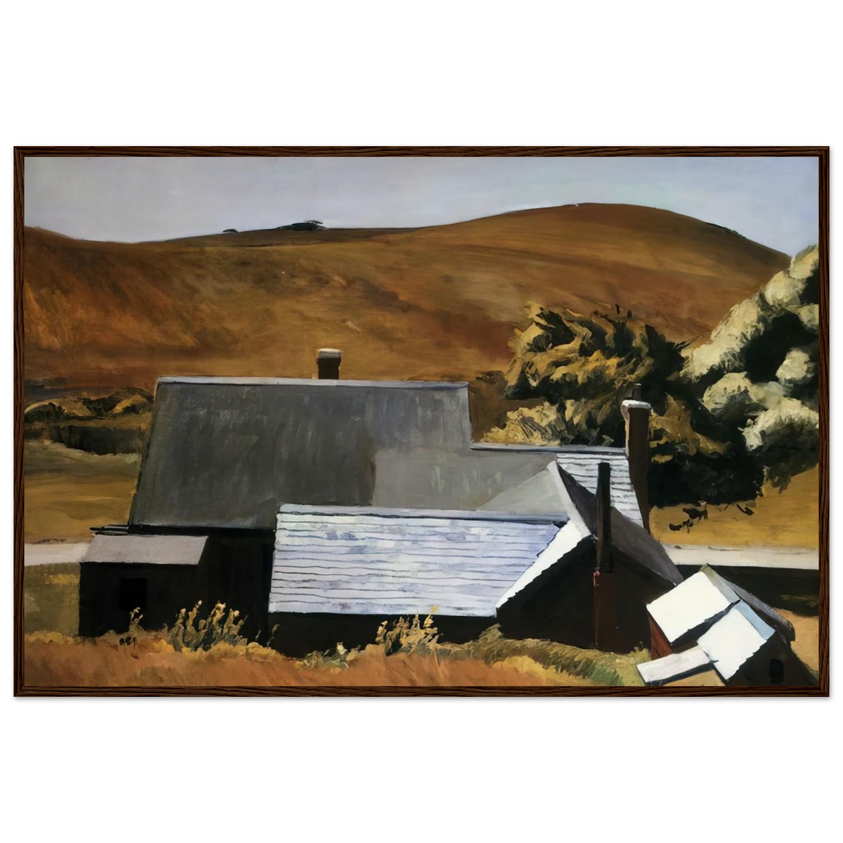 Burly Cobb s House, South Truro Framed Poster | Edward Hopper Framed Prints Wall Art | Edward Hopper Print