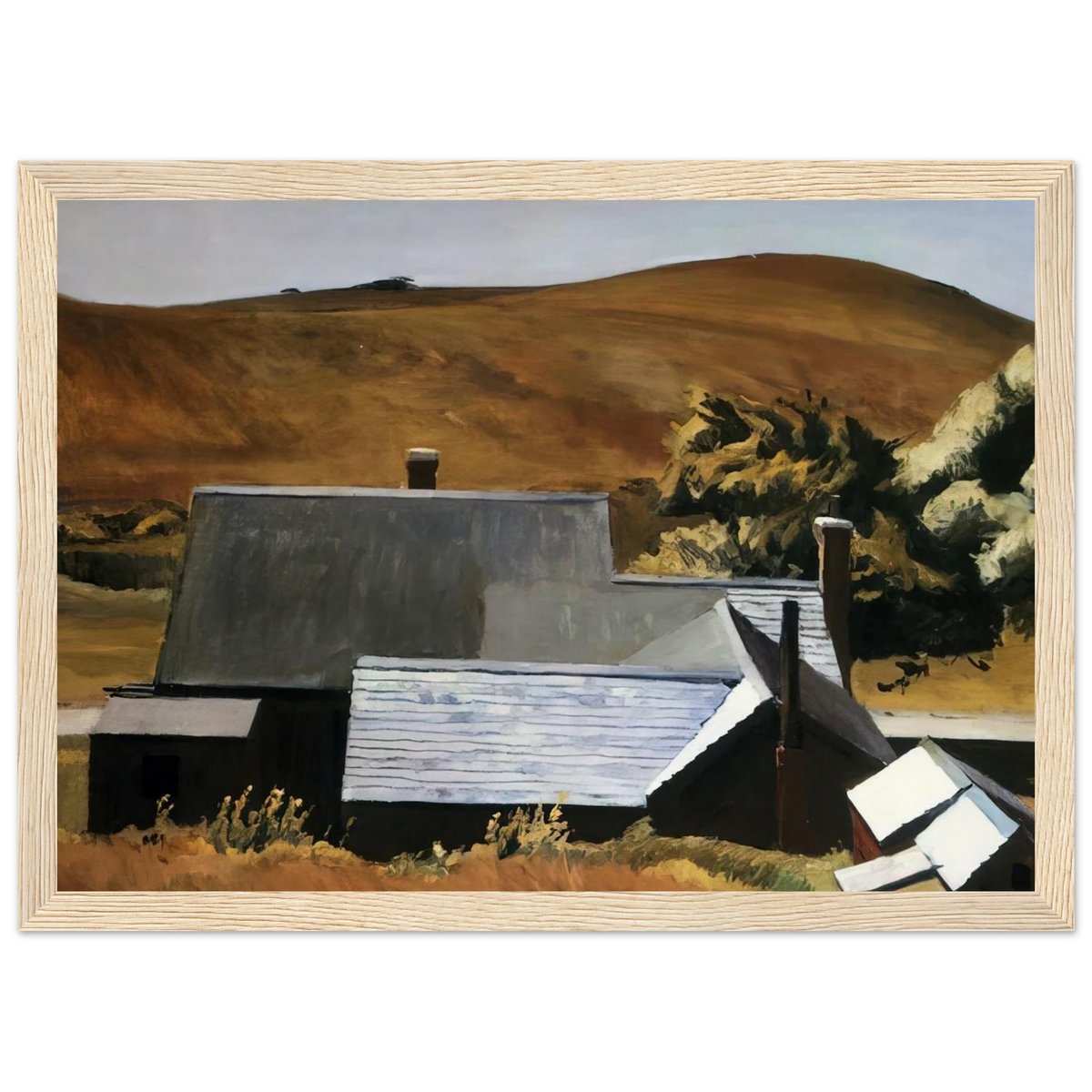 Burly Cobb s House, South Truro Framed Poster | Edward Hopper Framed Prints Wall Art | Edward Hopper Print