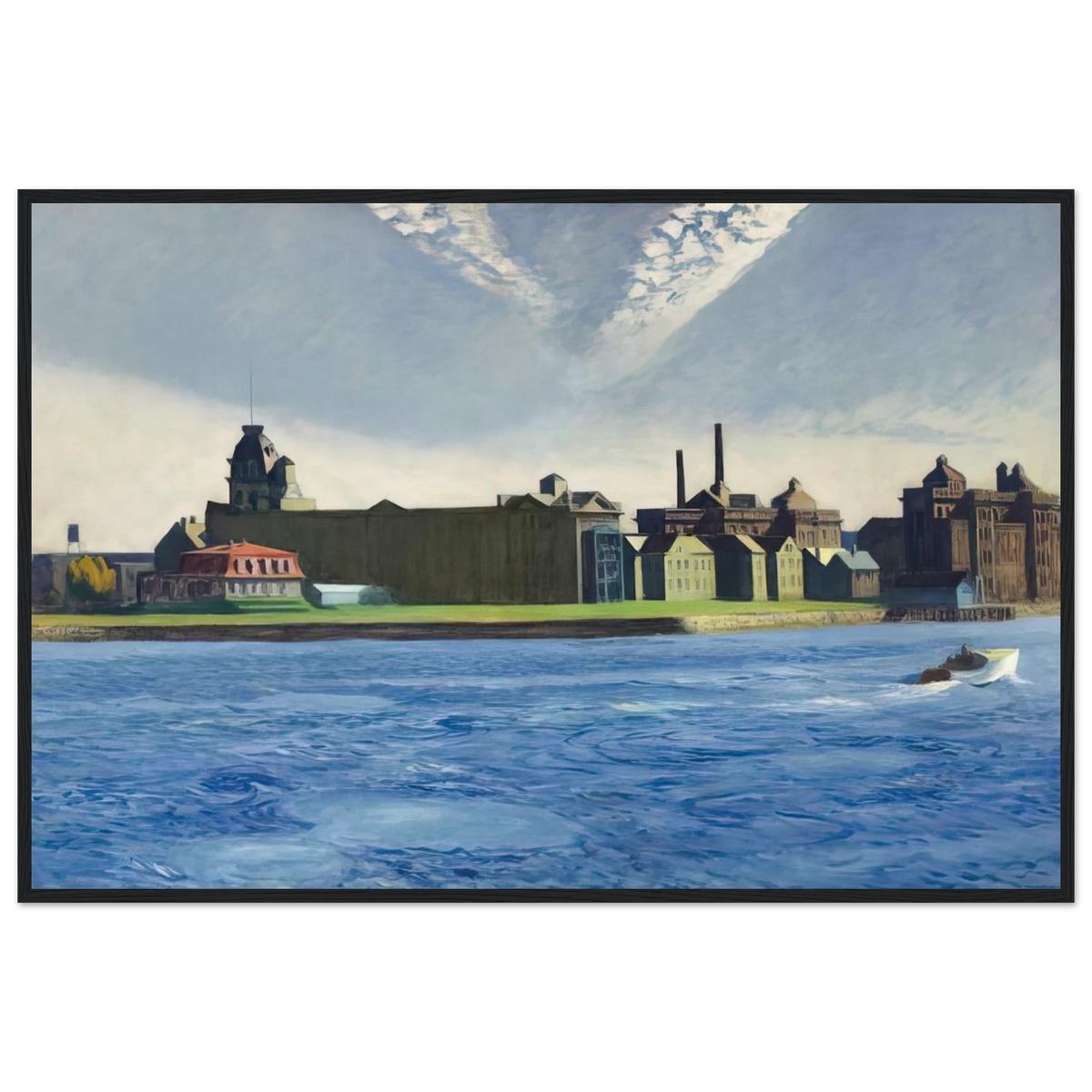 Blackwell s Island Framed Poster | Edward Hopper Framed Prints Wall Art | Edward Hopper Print
