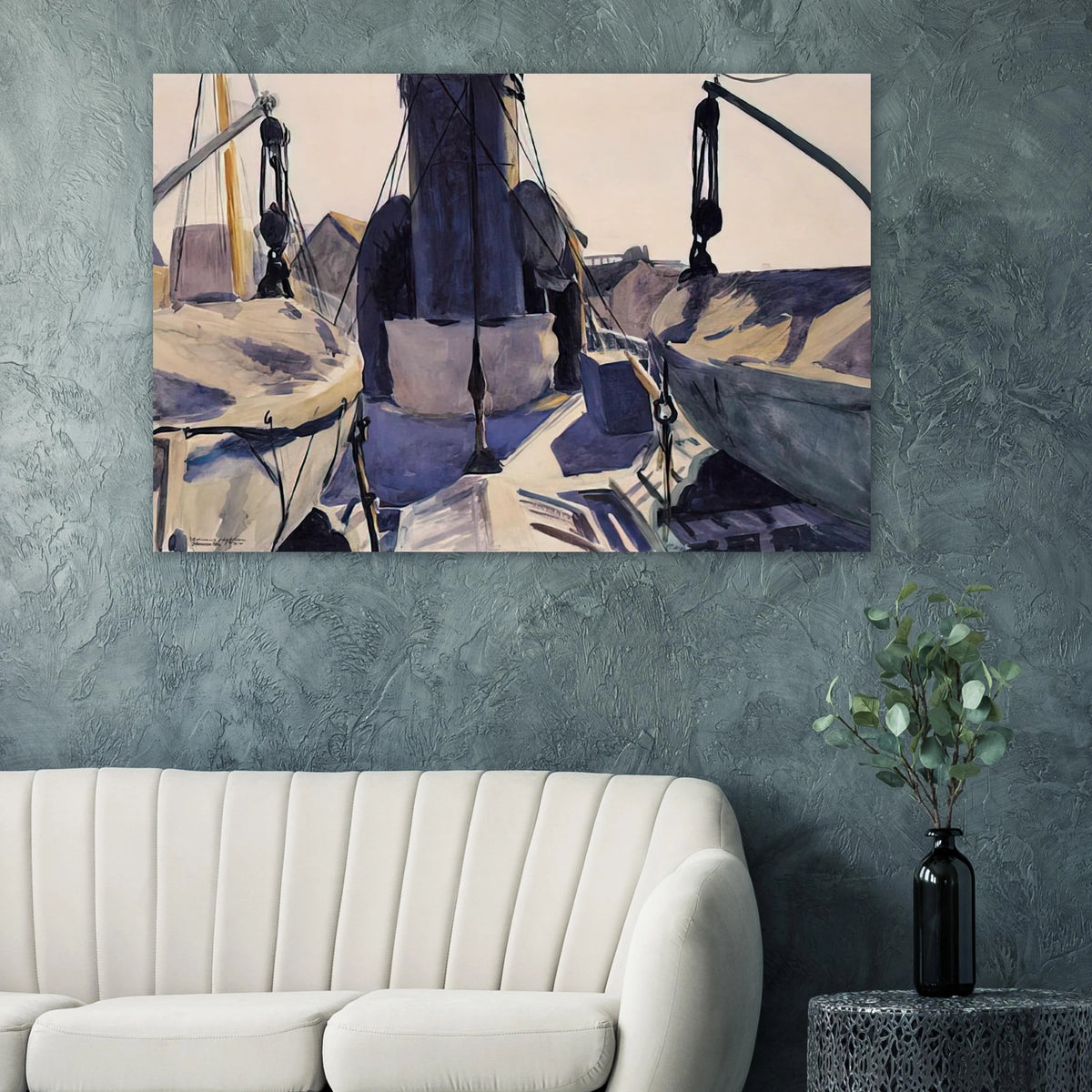 Funnel of Trawler Poster | Edward Hopper Poster | Edward Hopper Print