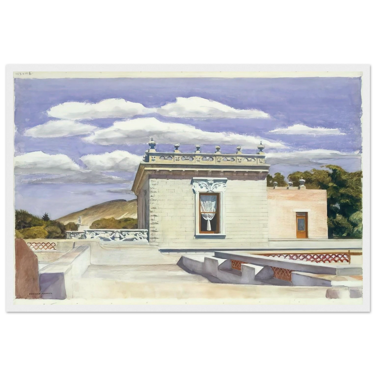 Saltillo Mansion Framed Poster | Edward Hopper Framed Prints Wall Art | Edward Hopper Print