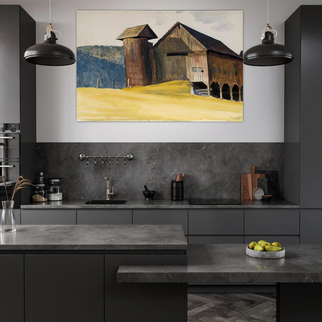 Barn and Silo, Vermont Poster | Edward Hopper Poster | Edward Hopper Print