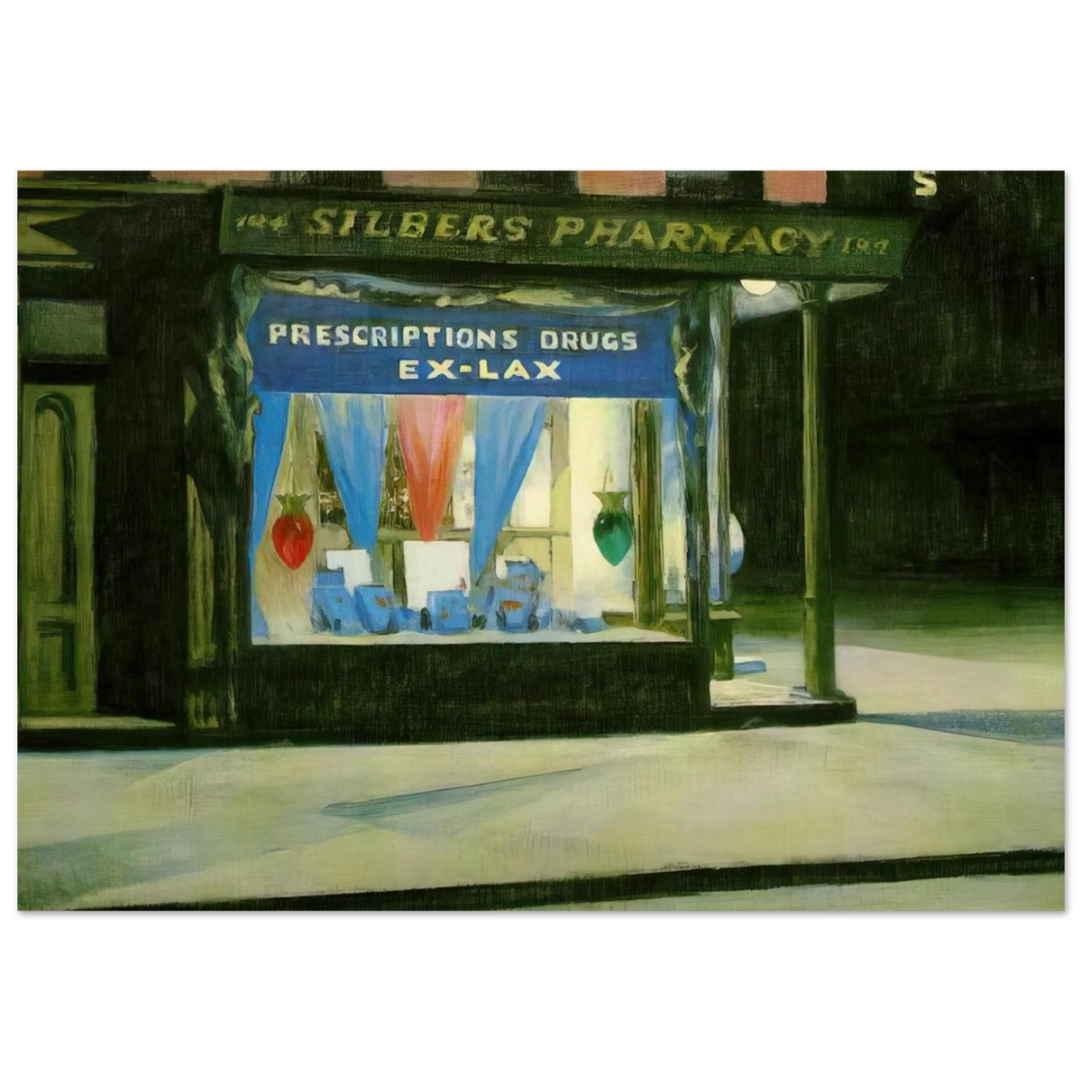 Drug Store Poster | Edward Hopper Poster | Edward Hopper Print
