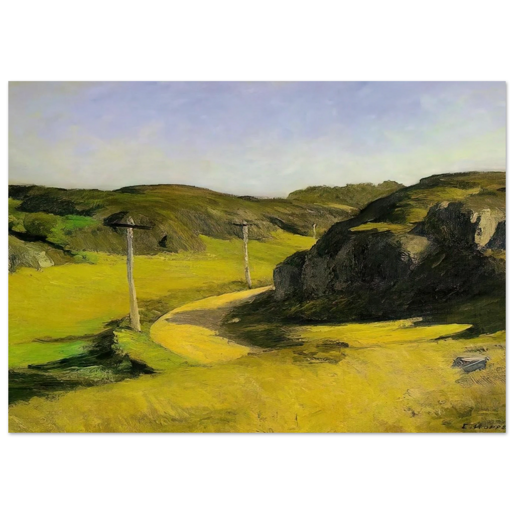 Road in Maine Poster | Edward Hopper Poster | Edward Hopper Print