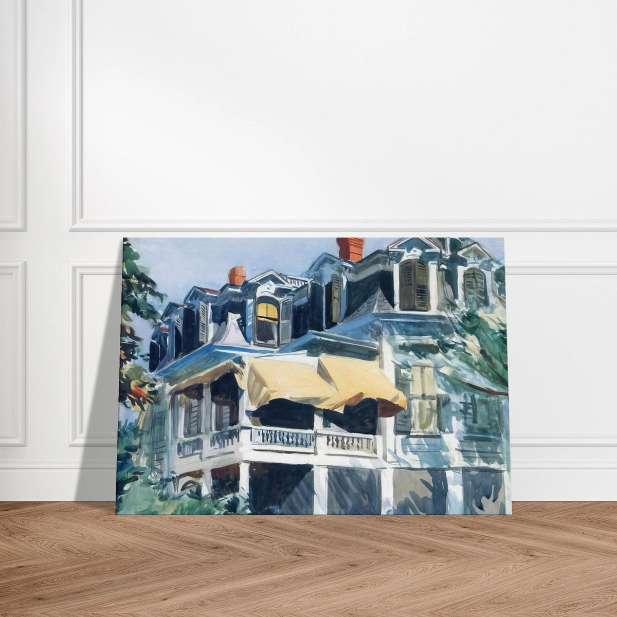 The Mansard Roof Canvas | Edward Hopper Canvas | Edward Hopper Print