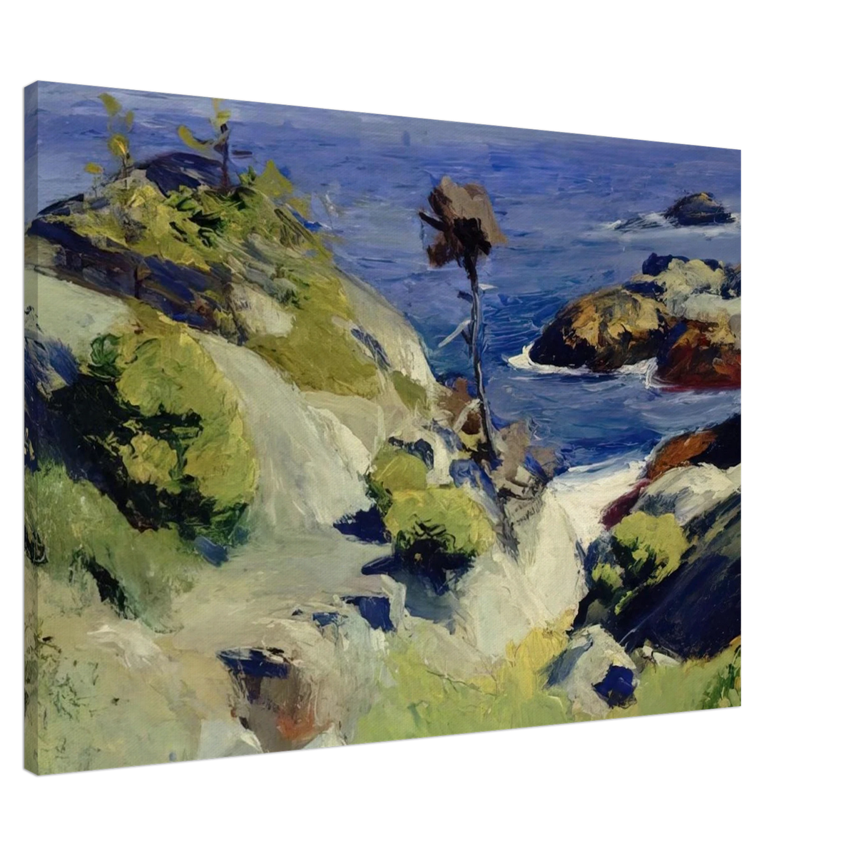 Monhegan Landscape Canvas | Edward Hopper Canvas | Edward Hopper Print