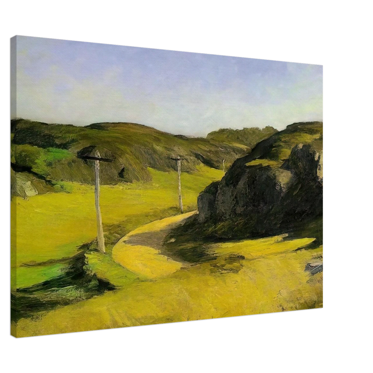 Road in Maine Canvas | Edward Hopper Canvas | Edward Hopper Print