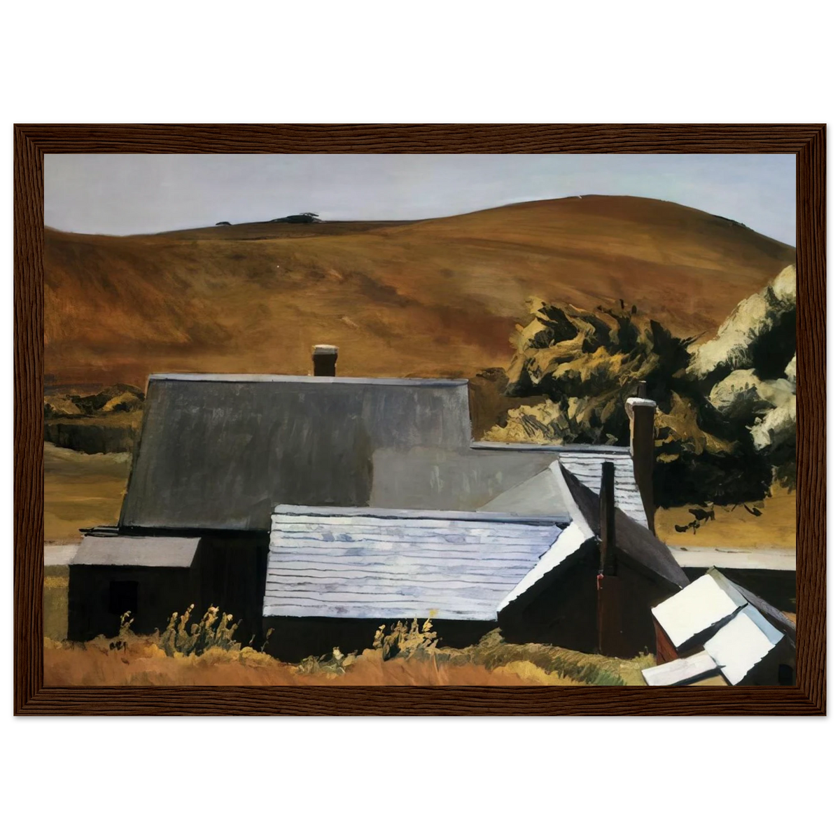 Burly Cobb s House, South Truro Framed Poster | Edward Hopper Framed Prints Wall Art | Edward Hopper Print