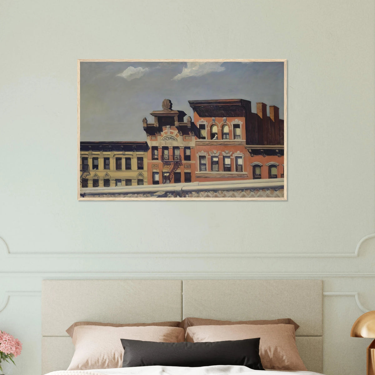 From Williamsburg Bridge Framed Poster | Edward Hopper Framed Prints Wall Art | Edward Hopper Print