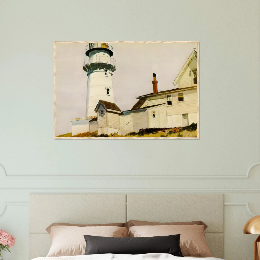 Light at Two lights Framed Poster | Edward Hopper Framed Prints Wall Art | Edward Hopper Print