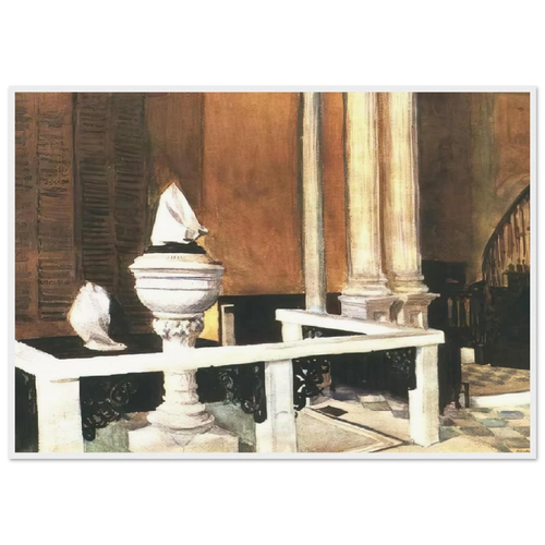 Baptistry of St. John s Framed Poster | Edward Hopper Framed Prints Wall Art | Edward Hopper Print