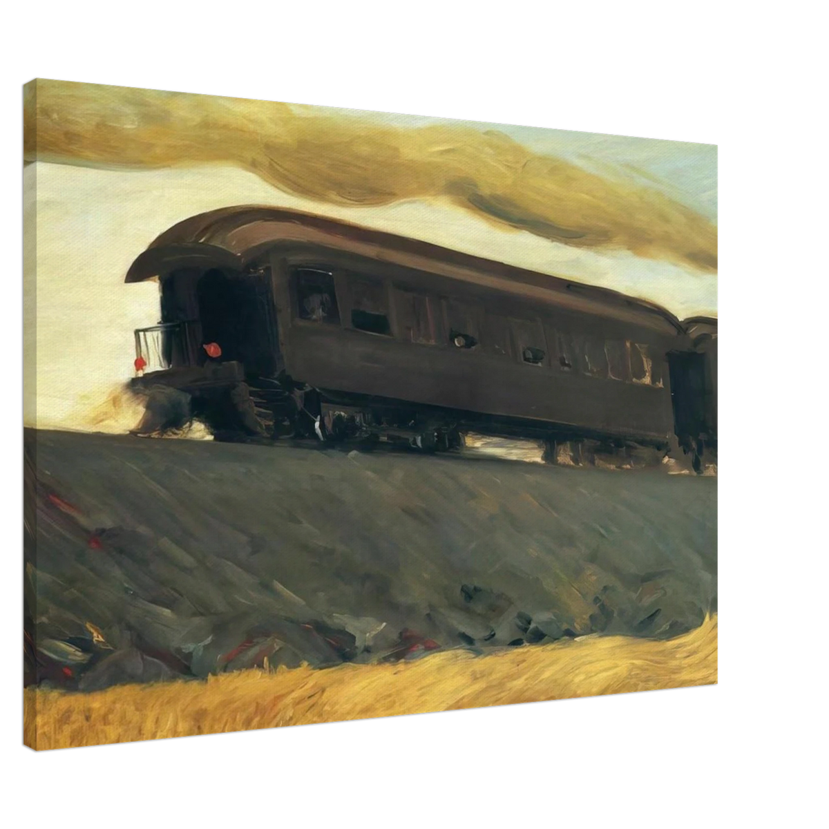 Railroad Train Canvas | Edward Hopper Canvas | Edward Hopper Print